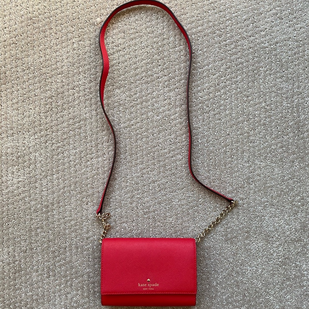 Red Kate Spade Side Bag - NEW, never used